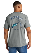 Short Sleeve Grey Comfort Colors Lake Fish