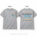 H.O.M.E.S. Great Lakes tee front/back concept: Ain’t It Great chest logo and full five-lake back print; sample pending