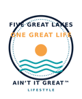 Five Great Lakes, One Great Life Crewneck artwork