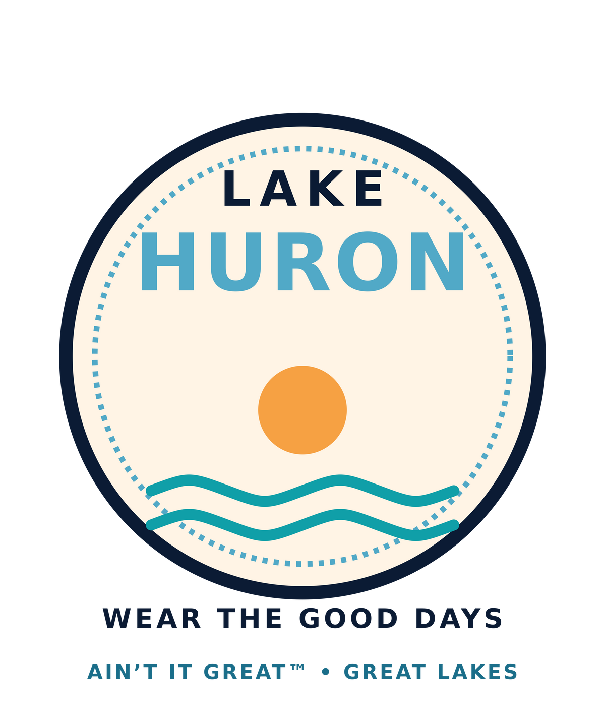 Lake Huron Lifestyle Crewneck artwork