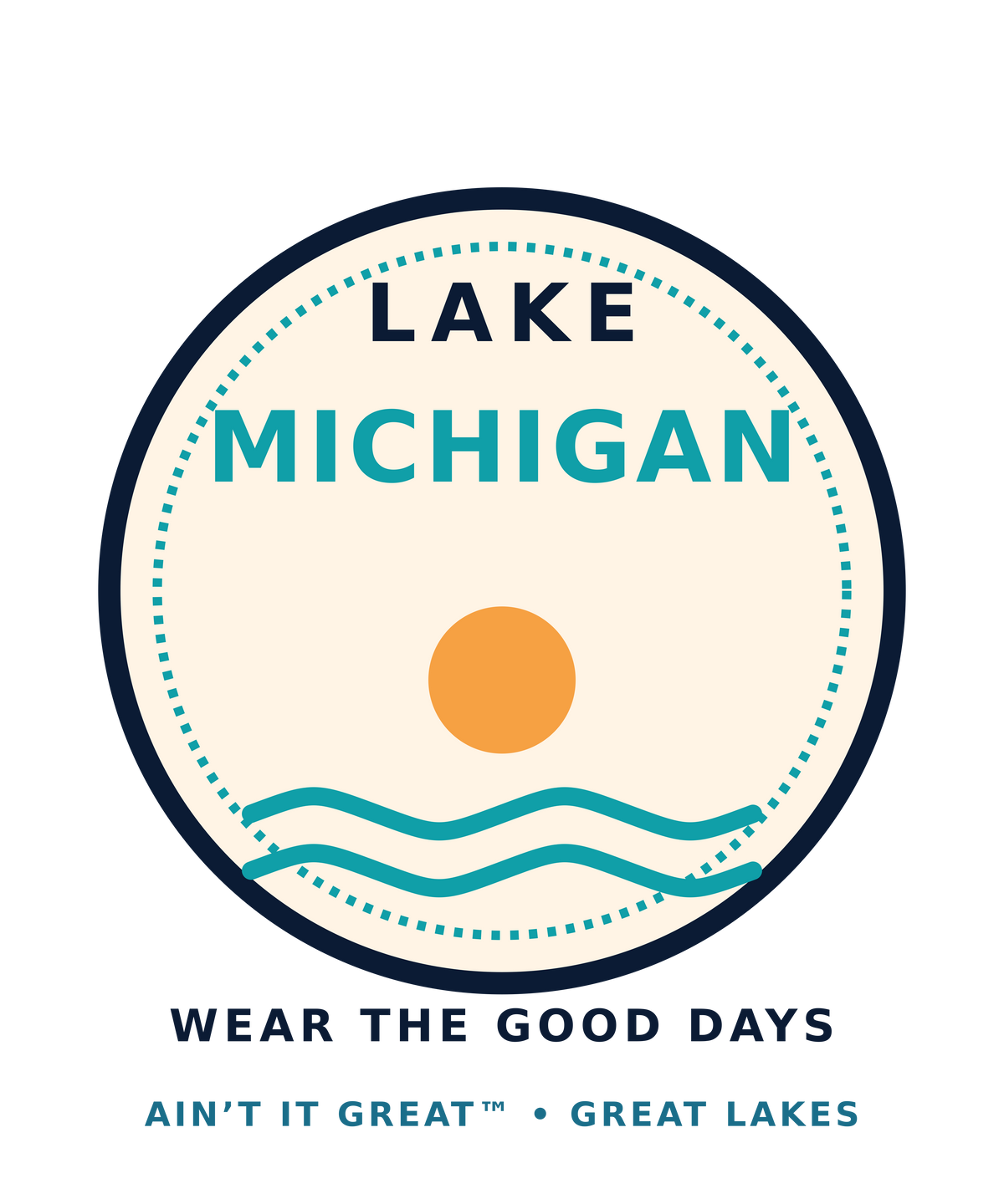 Lake Michigan Lifestyle Crewneck artwork